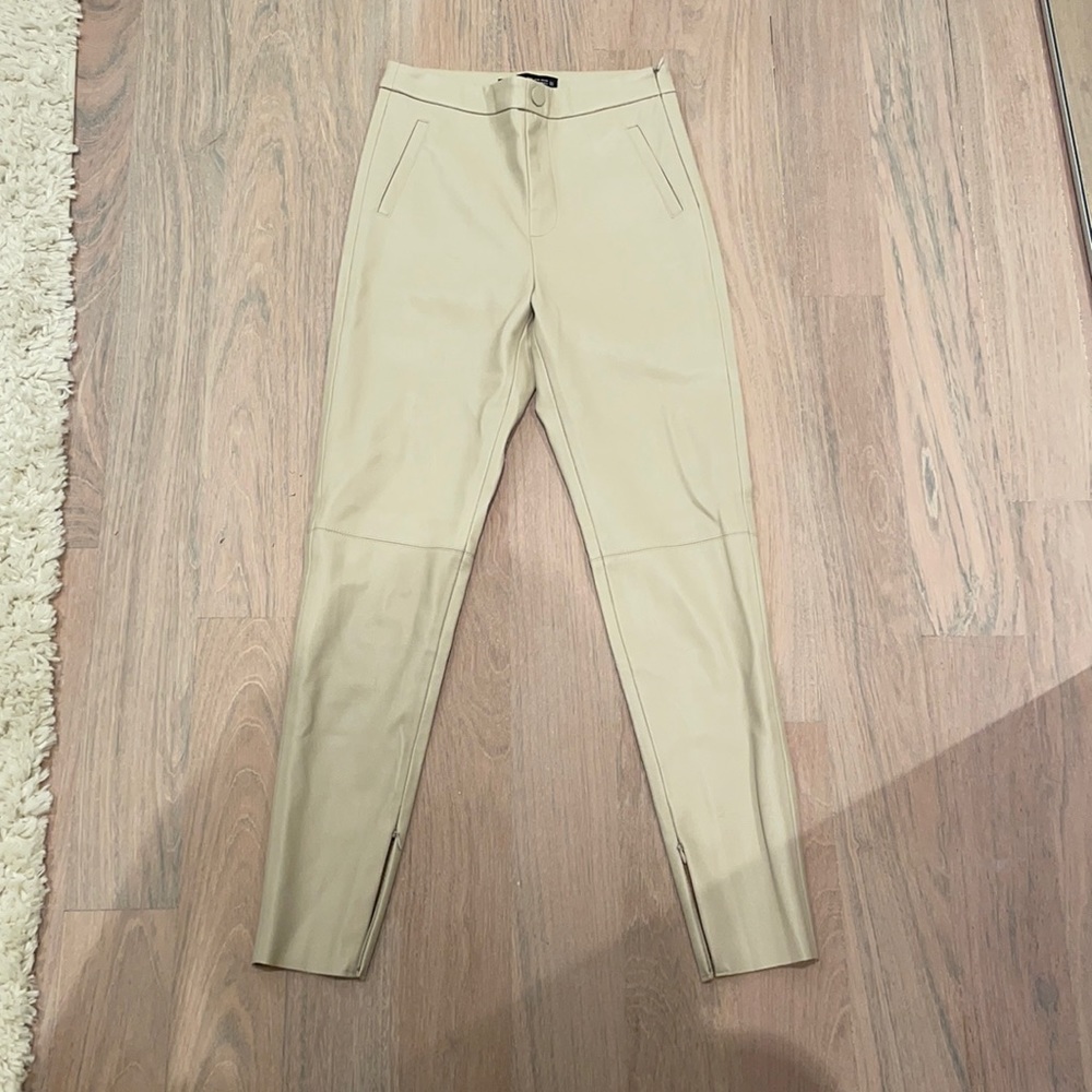 ZARA faux leather pants